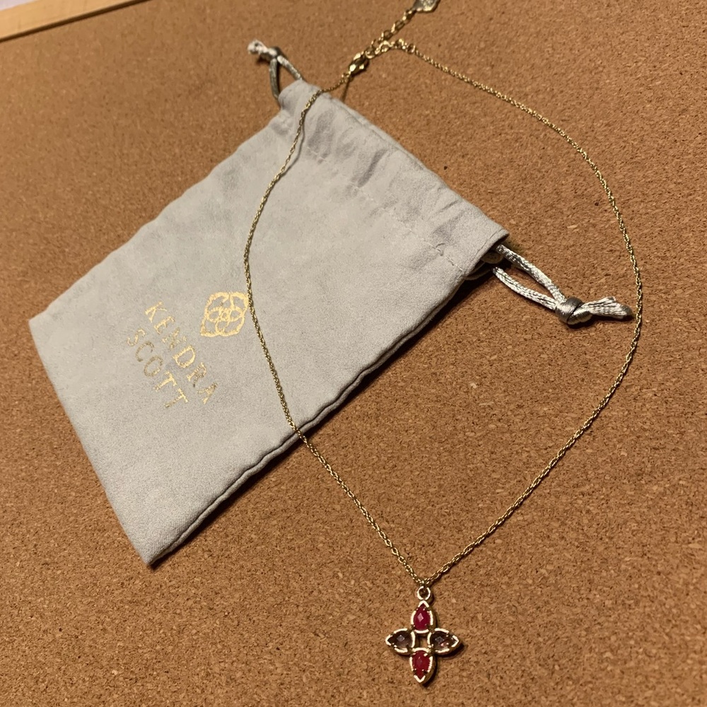 Kendra Scott charm star necklace gold plated